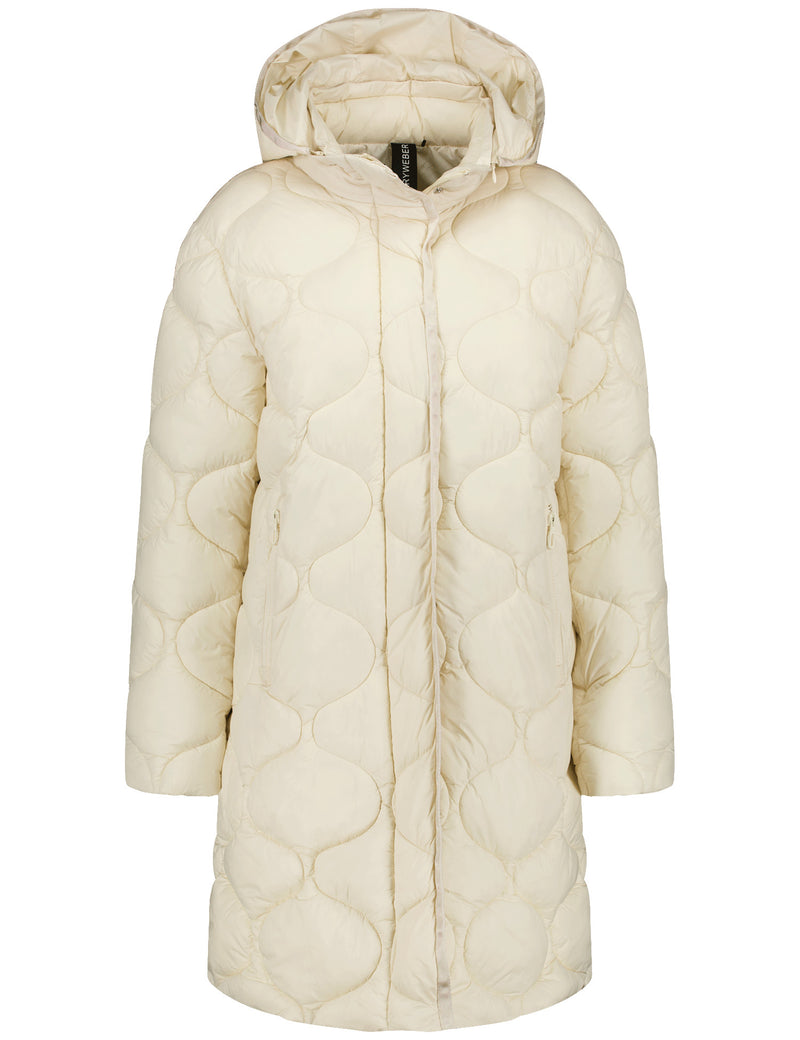 Flower Power Padded Jacket - Whitecap Gray