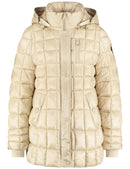 Flower Power Padded Jacket - Taupe