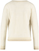 Blue Moon Short Cardigan - Sandshell Melange