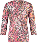 Flower Power 3/4 Sleeve Tee - Off White/print