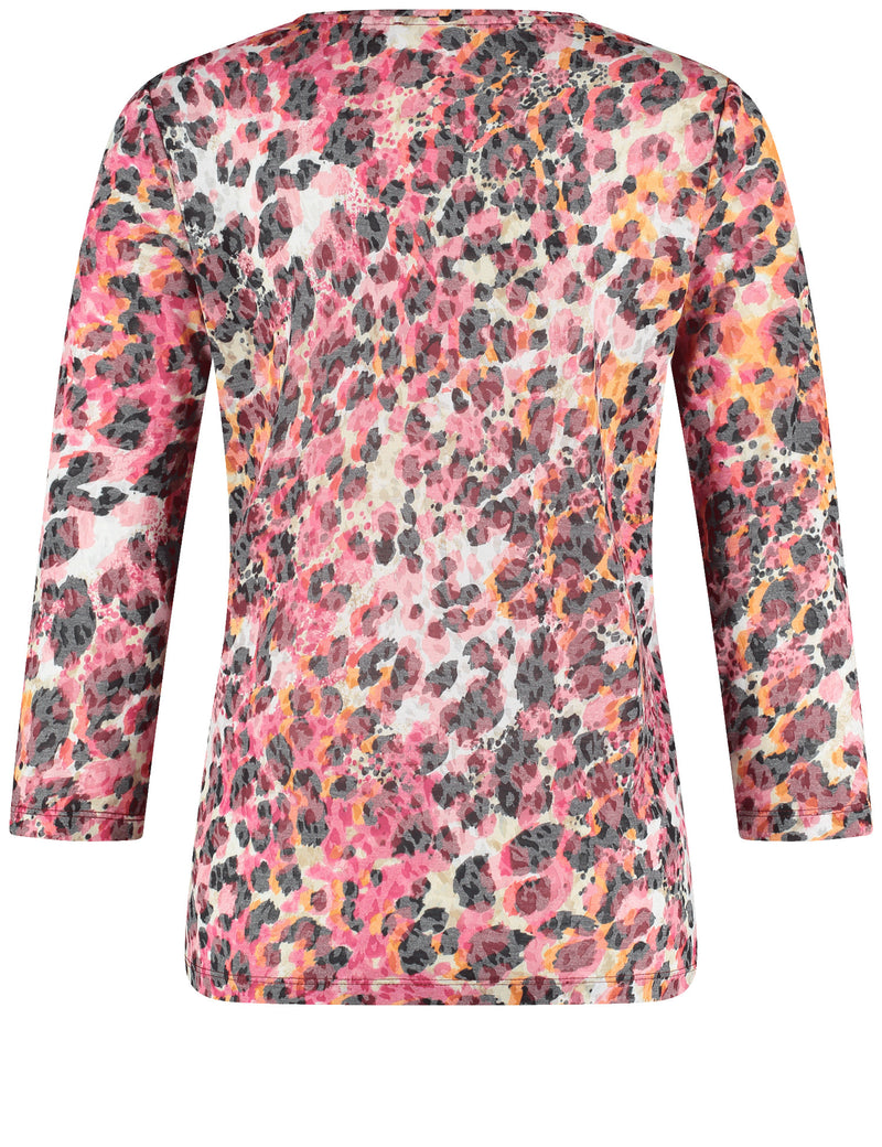 Flower Power 3/4 Sleeve Tee - Off White/print