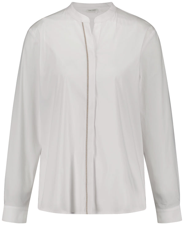 Timeless Everyday Blouse - White/white