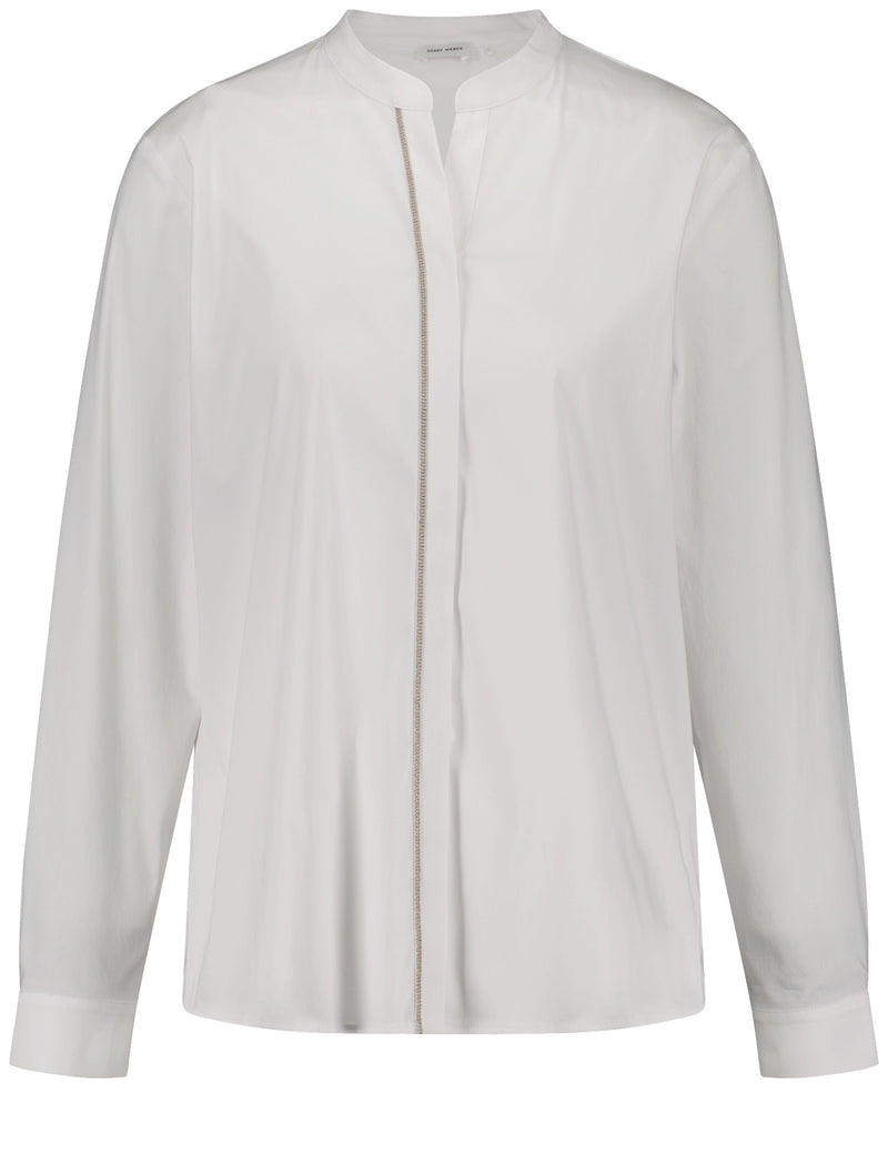Timeless Everyday Blouse - White/white
