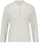 Botanical Boost Collar Jumper - Off White