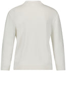 Botanical Boost Collar Jumper - Off White