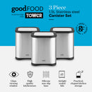 Good Food Set of 3 Canisters