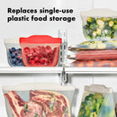 Silicone 355ml Reusable Bag - Oat