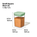 3-Piece POP Container Set with Mini Scoops – Pistachio