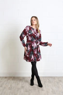Grace Dress - Burgundy Floral