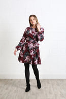Grace Dress - Burgundy Floral