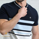 Griffin Stripe T-Shirt - Sky Blue