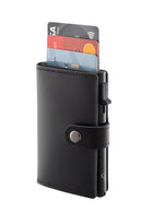 Black Leather Card Holder/Wallet