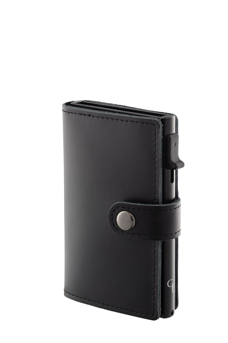 Black Leather Card Holder/Wallet