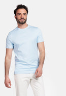Luca Round Neck T-Shirt - Light Blue