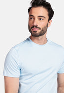 Luca Round Neck T-Shirt - Light Blue