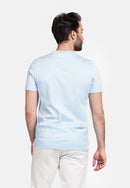 Luca Round Neck T-Shirt - Light Blue