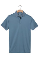 Lino Polo Shirt - Aqua Blue