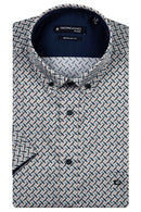 League Graphic Print Shirt - Dark Gold