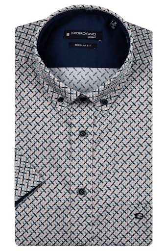 League Graphic Print Shirt - Dark Gold