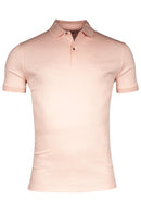 Lino Liquid Cotton Polo Shirt - Salmon
