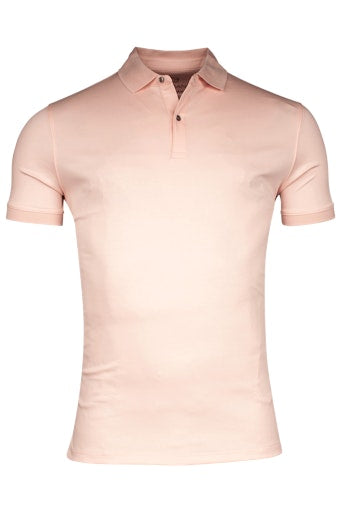 Lino Liquid Cotton Polo Shirt - Salmon
