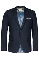 Robert Lined Structure Blazer - Dark Navy