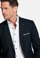 Robert Lined Structure Blazer - Dark Navy
