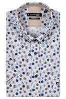 League Flower Print Shirt - Dark Navy
