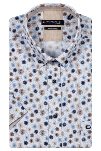 League Flower Print Shirt - Dark Navy