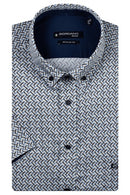 League Graphic Print Shirt - Dark Navy