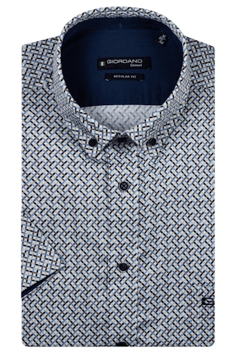 League Graphic Print Shirt - Dark Navy