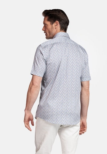 League Abstract Print Shirt - Dark Navy