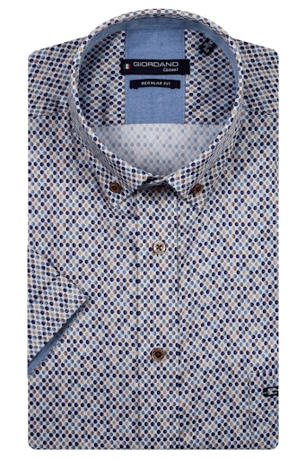 League Abstract Print Shirt - Dark Navy