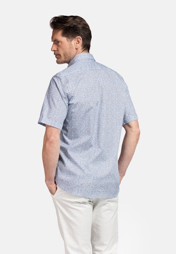 League Abstract Print Shirt - Dark Navy