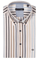 League Twill Stripe Shirt - Dark Navy