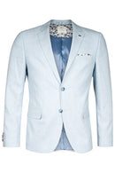Robert Lined Structure Blazer - Light Blue