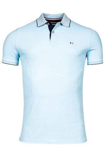Nico Signature Polo - Aqua Blue