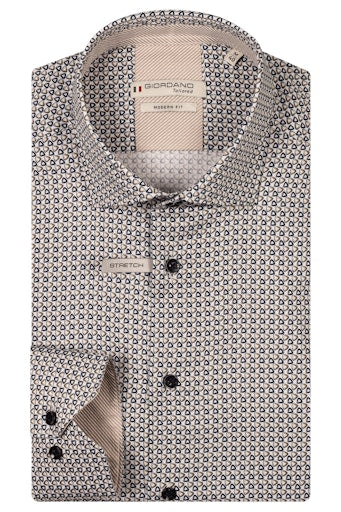 Maggiore Graphic Print Shirt - Dark Brown