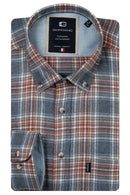 Dino Flannel Check Shirt - Dark Navy