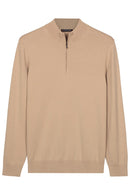 Veneto 1/2 Zip Jumper - Beige
