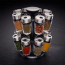 Herb & Spice Carousel Set With 16 Filled Jars