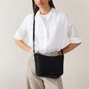 Medium Ziptop Crossbody - Black