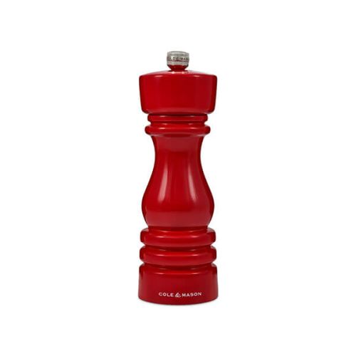 London 180mm Salt Mill - Red Gloss