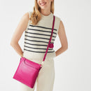 Pockets Medium Ziptop Crossbody - Cerise