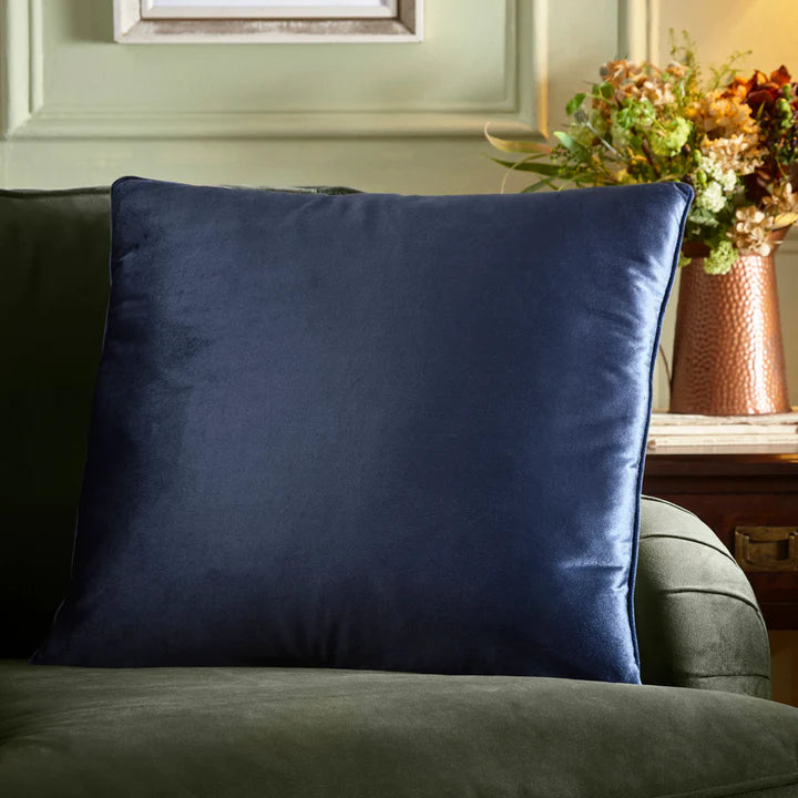 Harlan Velvet Cushion 55 x 55CM - Navy