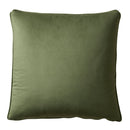 Harlan Velvet Cushion 55x55CM - Olive Green