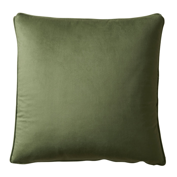 Harlan Velvet Cushion 55x55CM - Olive Green