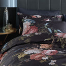Hague Fleurs Duvet Cover Set - Black
