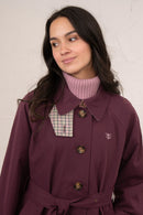 Harper Trench Coat - Damson