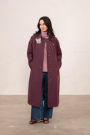 Harper Trench Coat - Damson